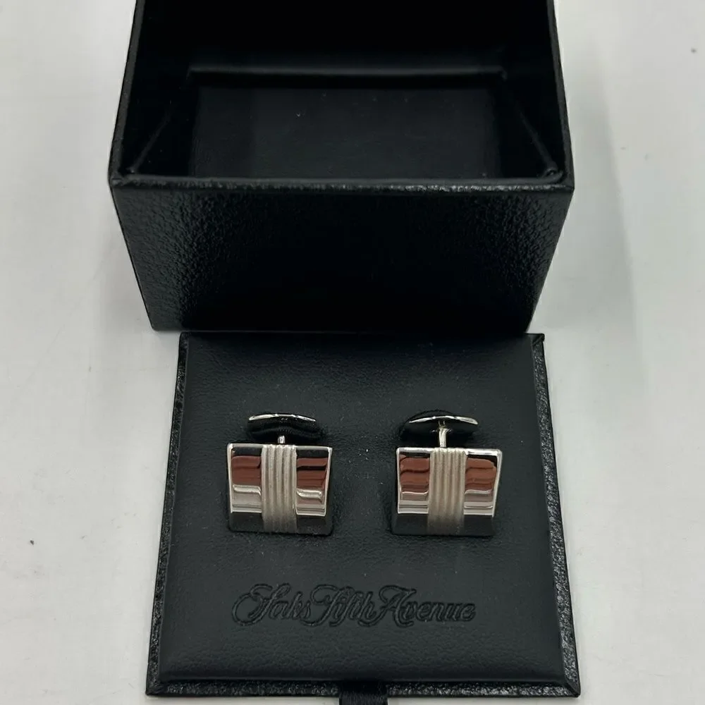 Men’s SFA  brand, sterling, silver premium cufflinks